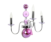 Бра MM Lampadari Olanda 1Z005/A3 V1607 цвет плафона/подвески Фиолетовый, Прозрачный, цвет арматуры Фиолетовый, Хром-1