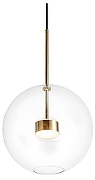 Подвесной светильник Loft it Bolle 2027-P1 цвет плафона/подвески Прозрачный, цвет арматуры Белый, Золото