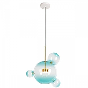 Подвесной светильник Loft it Bolle 2027-P4 Blue цвет плафона/подвески Голубой, цвет арматуры Золото-2