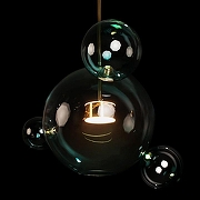 Подвесной светильник Loft it Bolle 2027-P4 Blue цвет плафона/подвески Голубой, цвет арматуры Золото-3