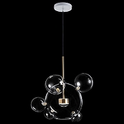 Подвесной светильник Loft it Bolle 2027-P6 цвет плафона/подвески Прозрачный, цвет арматуры Белый, Золото-2