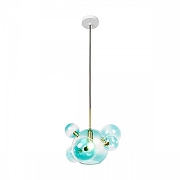 Подвесной светильник Loft it Bolle 2027-P6 Blue mini цвет плафона/подвески Голубой, цвет арматуры Золото-2