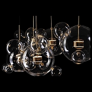 Подвесной светильник Loft it Bolle 2027-S5 цвет плафона/подвески Прозрачный, цвет арматуры Белый, Золото-2