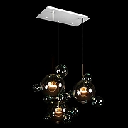 Подвесной светильник Loft it Bolle 2027-S3 Blue цвет плафона/подвески Голубой, цвет арматуры Золото-3