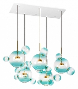 Подвесной светильник Loft it Bolle 2027-S5 Blue цвет плафона/подвески Голубой, цвет арматуры Золото