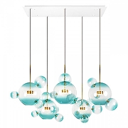 Подвесной светильник Loft it Bolle 2027-S5 Blue цвет плафона/подвески Голубой, цвет арматуры Золото-1