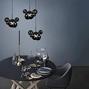 Подвесной светильник Loft it Bolle 2029-P4 mini цвет плафона/подвески Дымчатый, цвет арматуры Черный-7