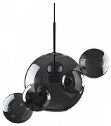 Подвесной светильник Loft it Bolle 2029-P6 цвет плафона/подвески Светло-серый, цвет арматуры Черный