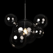 Подвесной светильник Loft it Bolle 2029-P6 mini цвет плафона/подвески Дымчатый, цвет арматуры Черный-5