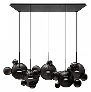 Подвесной светильник Loft it Bolle 2029-S5 цвет плафона/подвески Светло-серый, цвет арматуры Черный