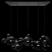 Подвесной светильник Loft it Bolle 2029-S5 цвет плафона/подвески Светло-серый, цвет арматуры Черный-1