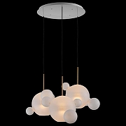 Подвесной светильник Loft it Bolle 2030-D3 цвет плафона/подвески Белый, цвет арматуры Белый, Золото-1