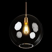 Подвесной светильник Loft it Bolle 2034-P1 цвет плафона/подвески Прозрачный, цвет арматуры Золото-1