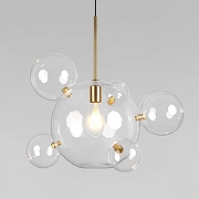 Подвесной светильник Loft it Bolle 2034-P6 цвет плафона/подвески Прозрачный, цвет арматуры Золото-1