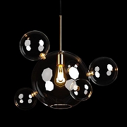 Подвесной светильник Loft it Bolle 2034-P6 цвет плафона/подвески Прозрачный, цвет арматуры Золото-3