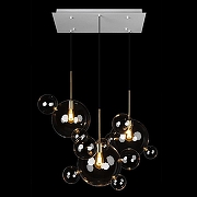 Подвесной светильник Loft it Bolle 2034-S3 цвет плафона/подвески Прозрачный, цвет арматуры Золото-2