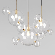 Подвесной светильник Loft it Bolle 2034-S3 цвет плафона/подвески Прозрачный, цвет арматуры Золото-5