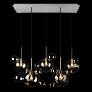 Подвесной светильник Loft it Bolle 2034-S5 цвет плафона/подвески Прозрачный, цвет арматуры Золото-2