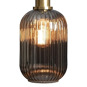 Подвесной светильник Loft it 1r1s 2070-A+BR цвет плафона/подвески Светло-серый, цвет арматуры Латунь-3