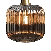 Подвесной светильник Loft it 1r1s 2070-B+BR цвет плафона/подвески Светло-серый, цвет арматуры Латунь-3