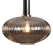 Подвесной светильник Loft it 1r1s 2070-C+BL цвет плафона/подвески Светло-серый, цвет арматуры Латунь, Черный-3