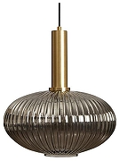 Подвесной светильник Loft it 1r1s 2070-C+BR цвет плафона/подвески Светло-серый, цвет арматуры Латунь