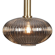 Подвесной светильник Loft it 1r1s 2070-C+BR цвет плафона/подвески Светло-серый, цвет арматуры Латунь-3