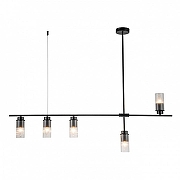 Светильник на штанге Escada Reverse 2100/5P Black цвет плафона/подвески Прозрачный, цвет арматуры Черный-1