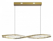 Подвесной светильник iLedex Woodstock 2119-1000 BR цвет плафона/подвески Прозрачный, цвет арматуры Латунь-1
