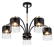 Люстра на штанге Escada Riche 2121/5P цвет золото, черный-1