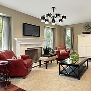 Люстра на штанге Escada R1che 2121/7P цвет плафона/подвески Прозрачный, Хром, цвет арматуры Золото, Черный-4