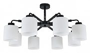 Люстра на штанге Escada Lord 2133/8P цвет плафона/подвески Белый, цвет арматуры Черный