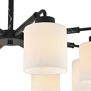 Люстра на штанге Escada Lord 2133/8P цвет плафона/подвески Белый, цвет арматуры Черный-2