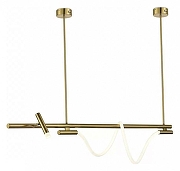 Светильник на штанге iLedex Cross 2313-1200 BR цвет плафона/подвески Белый, цвет арматуры Латунь