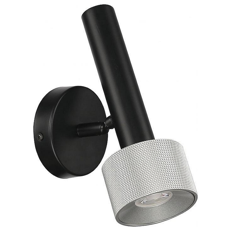 Бра iLedex Delta 2360-1 BK+SL 