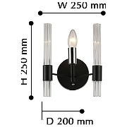 Бра F-promo Supreme 2490-1W цвет Черный-4