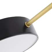 Люстра Arte Milano Ferrara 252006/5 Bk/Bk цвет плафона/подвески Белый, Черный, цвет арматуры Золото, Черный-5