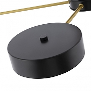 Люстра Arte Milano Ferrara 252006/5 Bk/Bk цвет плафона/подвески Белый, Черный, цвет арматуры Золото, Черный-6