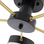 Люстра Arte Milano Ferrara 252006/5 Bk/Bk цвет плафона/подвески Белый, Черный, цвет арматуры Золото, Черный-8