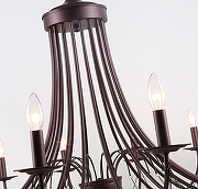 Люстра F-promo Plini 2590-18P цвет арматуры Коричневый-3