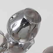 Люстра на штанге F-promo Tilda 2657-10U цвет плафона/подвески Светло-серый, цвет арматуры Хром-2