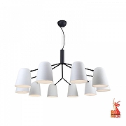 Люстра F-promo Trick 2762-10P цвет плафона/подвески Белый, цвет арматуры Черный