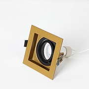 Встраиваемый светильник Favourite Retro 2791-1C цвет латунь, черный-3