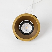 Встраиваемый светильник Favourite Retro 2792-1C цвет Латунь, Черный-1