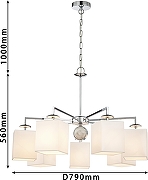 Люстра Favourite Diva 2821-7P цвет хром-5