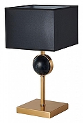 Настольная лампа Favourite Diva 2822-1T цвет плафона/подвески Черный, цвет арматуры Латунь