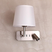 Бра с подсветкой Favourite Bingo 2842-1W цвет плафона/подвески Бежевый, цвет арматуры Никель-1