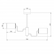 Люстра на штанге Bogate's Pallada 293/6 цвет плафона/подвески Латунь, цвет арматуры Латунь-11