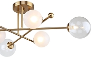 Люстра F-promo Balance 2991-6P цвет плафона/подвески Белый, Прозрачный, цвет арматуры Латунь-3