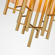 Подвесной светильник Favourite Cosmo 2993-6P цвет плафона/подвески Бежевый, цвет арматуры Латунь-3